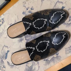 Mules Snake Black Multi Size 9m